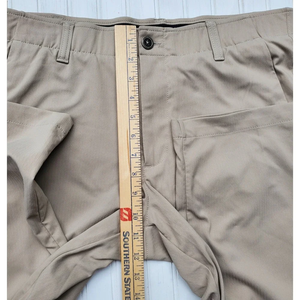 Under Armour Match Play Golf Pants Mens 34x34 Khaki Tan Straight Leg Performance